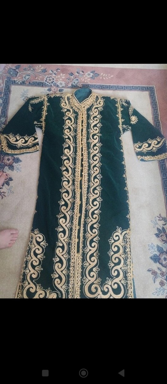 Uzun Kollu İşlemeli Kadın Hint Elbisesi - Görsel 3