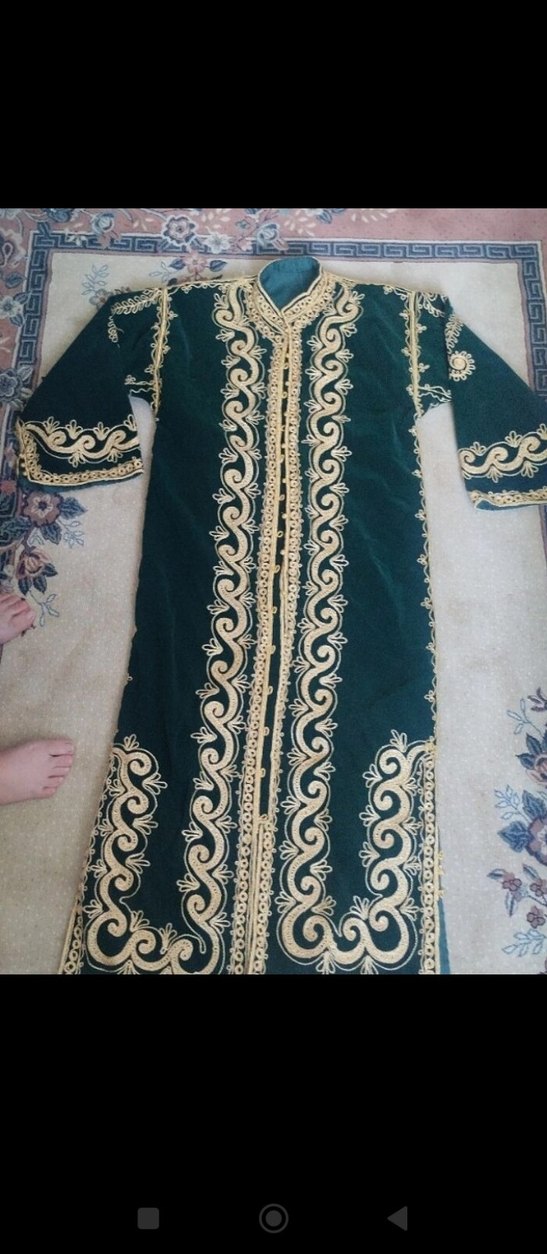 Uzun Kollu İşlemeli Kadın Hint Elbisesi - Görsel 2