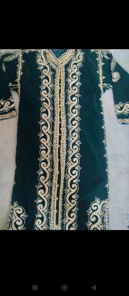 Uzun Kollu İşlemeli Kadın Hint Elbisesi - Görsel 4