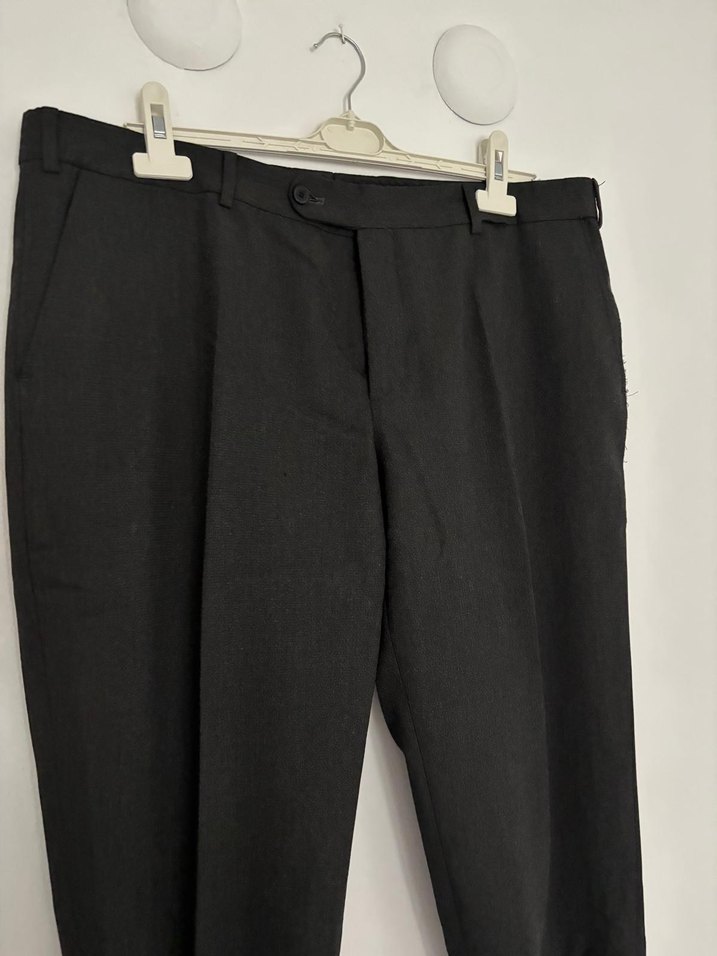 Siyah Pilili Erkek Ofis Pantolonu - Görsel 2