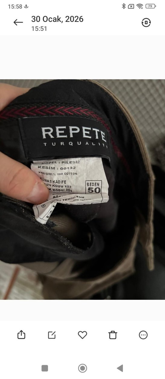 Kahverengi Süet Erkek Pantolon - Görsel 2