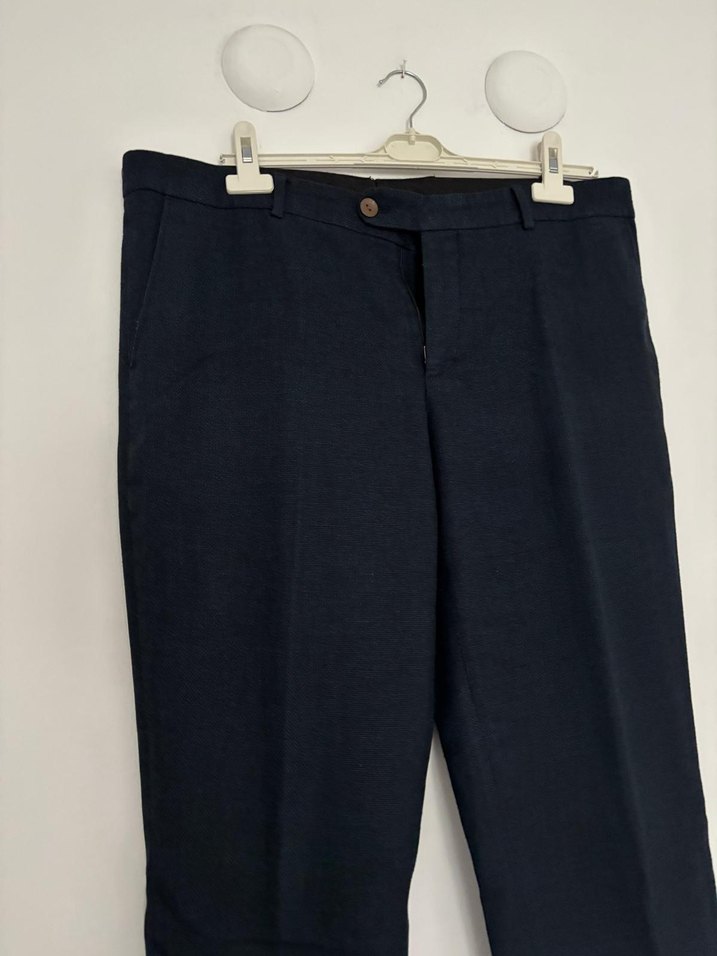 Siyah Regular Fit Erkek Kumaş Pantolon - Görsel 2