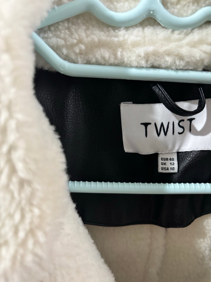 Siyah Deri Kürklü Kadın Ceket - Görsel 3