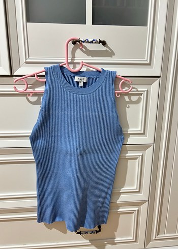 Mavi kaliteli kumaş ipekyol üst - Görsel 2