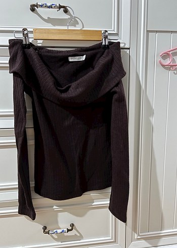 2 li Stradivarius Düşük omuzlu triko - Görsel 3