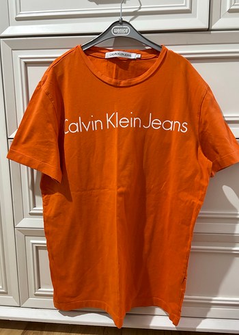 Turuncu Calvin Klein Jeans Kadın Tişört - Görsel 2