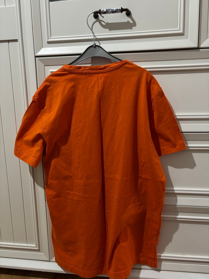 Turuncu Calvin Klein Jeans Kadın Tişört - Görsel 4