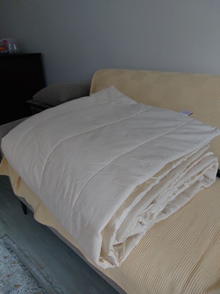 İşlemeli Parlak Beyaz Çift Kişilik Yatak Örtüsü - Görsel 2