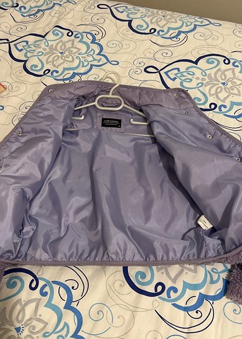 Mor Peluş Detaylı Midi Kadın Ceket - Görsel 4