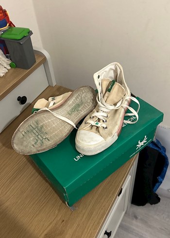 Beyaz Kadın Spor Ayakkabı - Düz Taban - Görsel 5