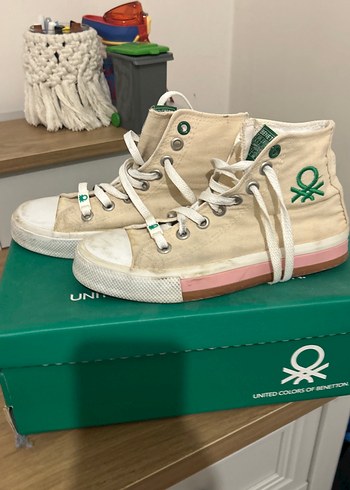 Beyaz Kadın Spor Ayakkabı - Düz Taban - Görsel 2