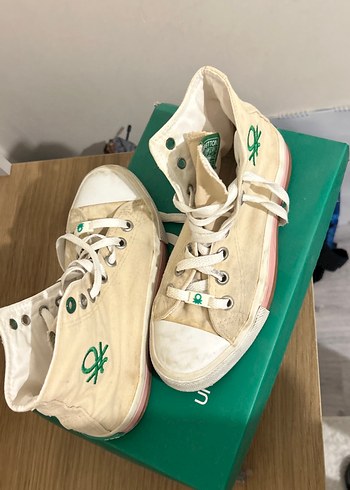 Beyaz Kadın Spor Ayakkabı - Düz Taban - Görsel 3