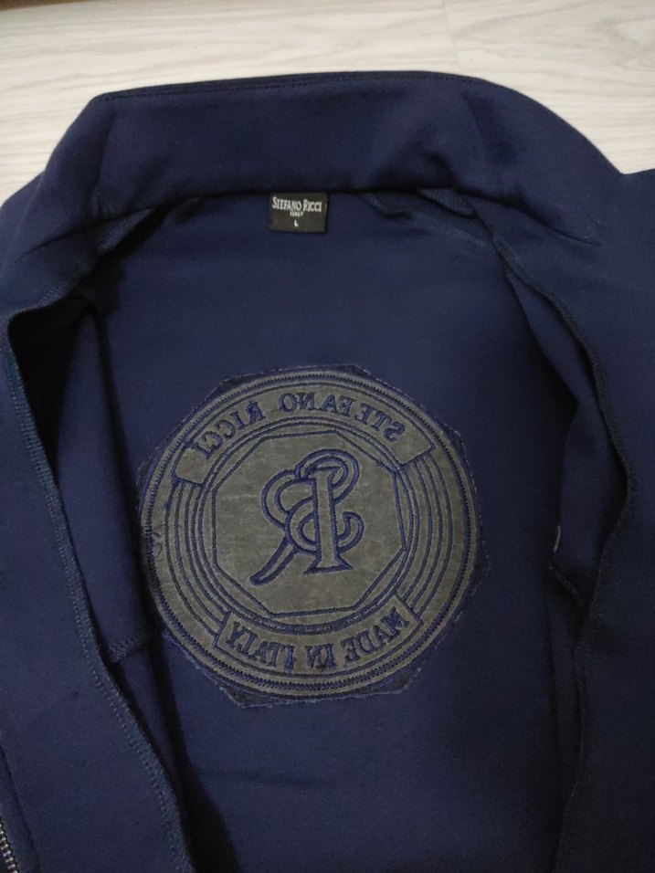 Stefano Ricci Lacivert Alt Üst Lüks Erkek Eşofman Takımı L Beden - Görsel 4