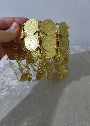 Altın Renkli Zincir Detaylı Bohem Vücut Zinciri - Görsel 3