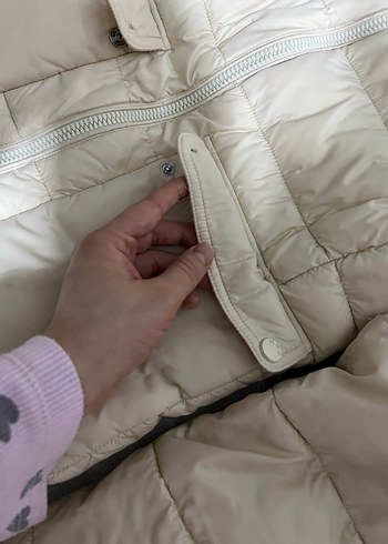 Bej Fermuarlı Kadın Mont - Görsel 2