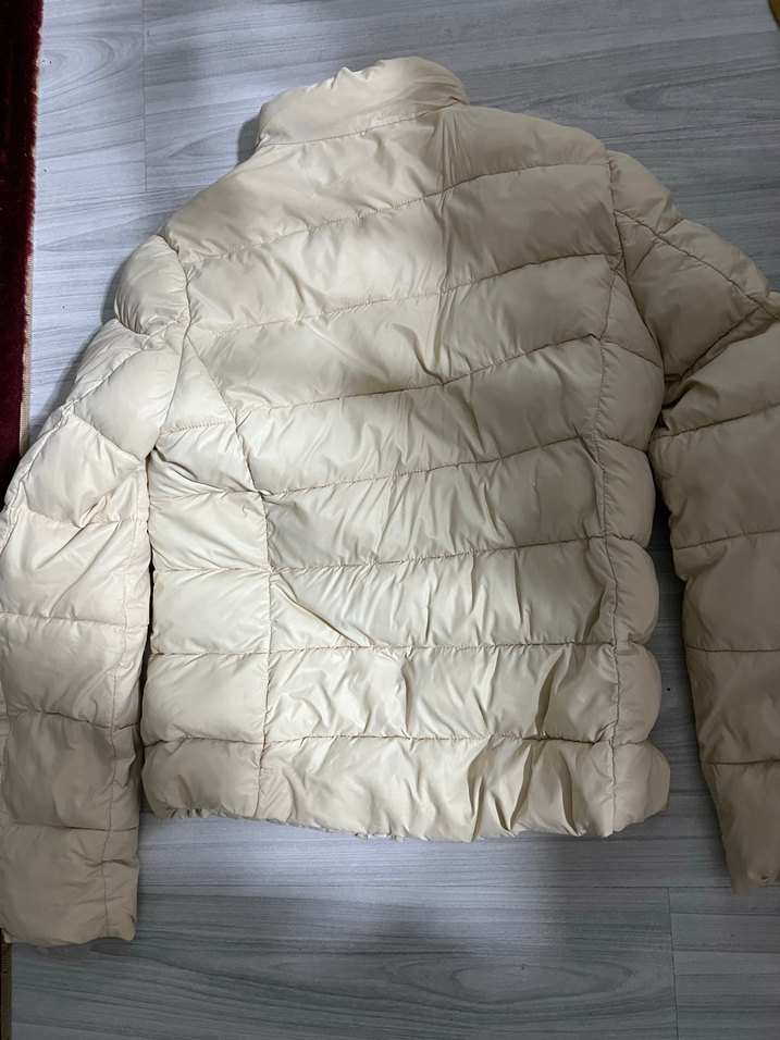 Bej Fermuarlı Kadın Mont - Görsel 3