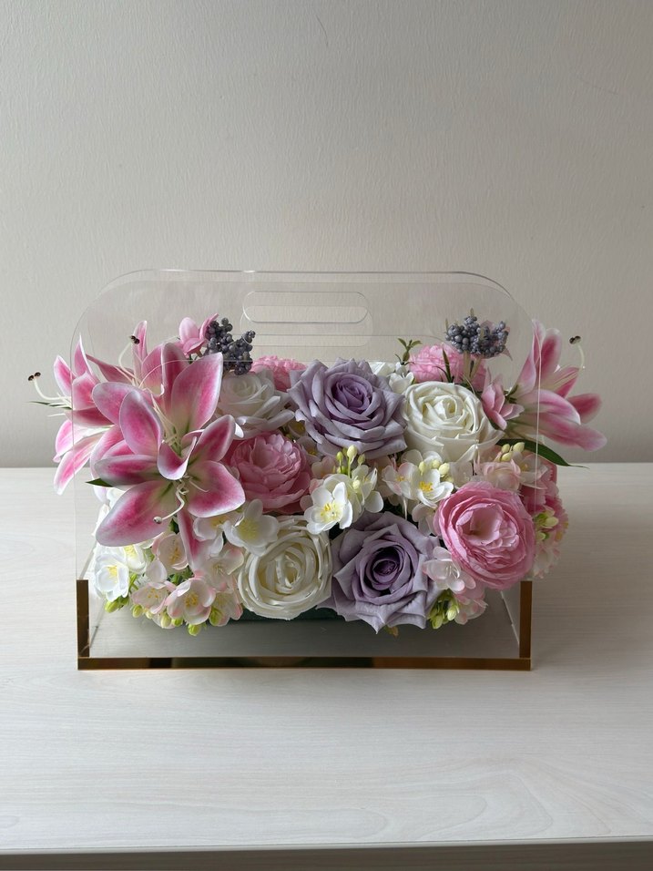 Özel tasarım çiçek çanta - Görsel 2