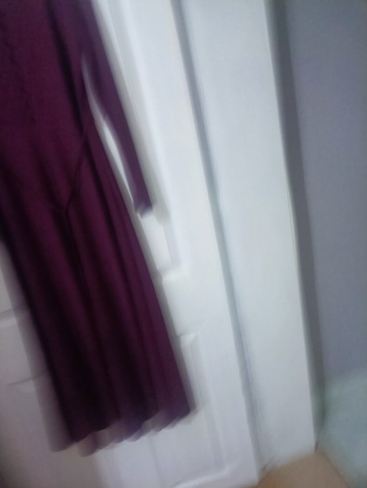 Bordo Uzun Kollu Drapeli Kadın Elbise - Görsel 5