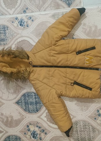 Kahverengi Kürklü Erkek Çocuk Mont - Görsel 3