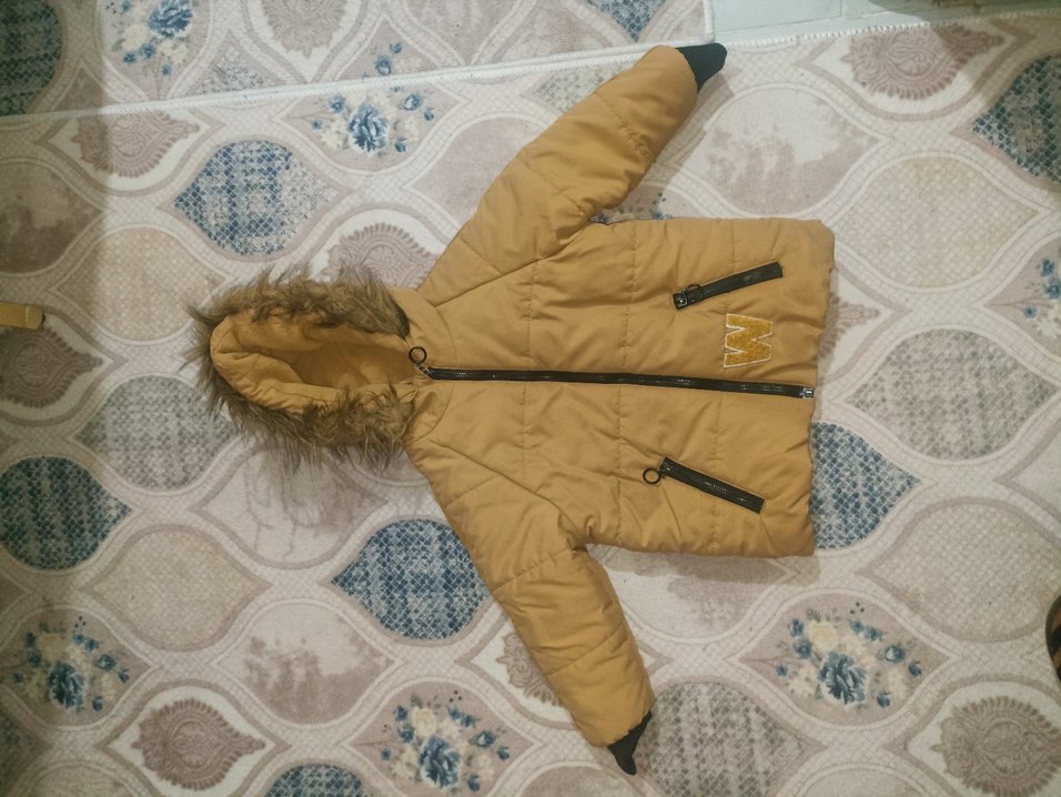 Kahverengi Kürklü Erkek Çocuk Mont - Görsel 3