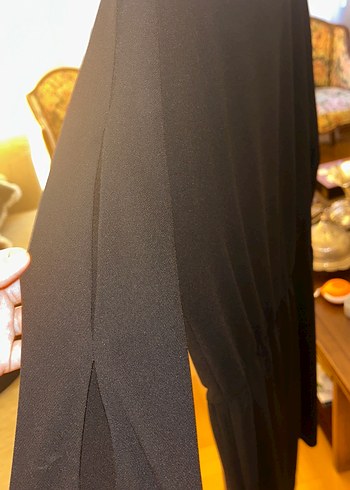 Siyah Midi Örme Elbise - Görsel 3