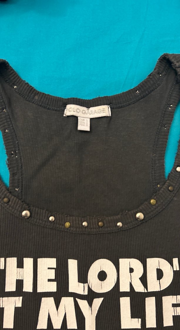 Koyu Gri Baskılı Kadın Atlet - Görsel 4