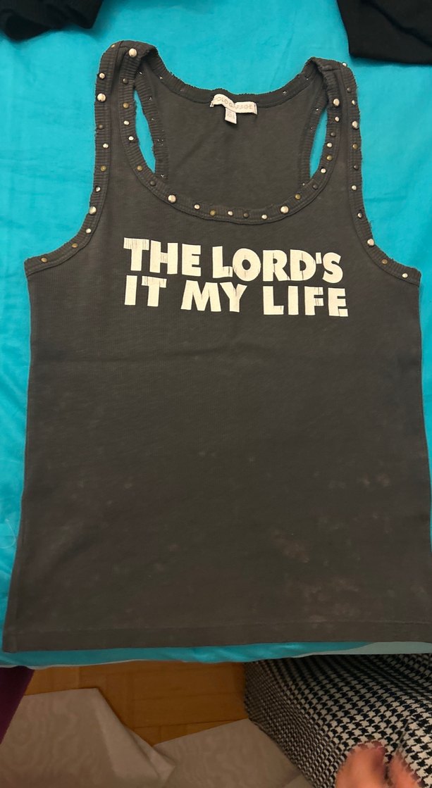 Koyu Gri Baskılı Kadın Atlet - Görsel 2