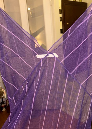 Bohem Mor tül gecelik - Görsel 4