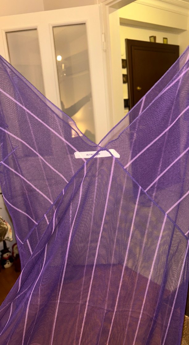 Bohem Mor tül gecelik - Görsel 4