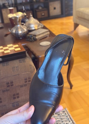 Kadın Siyah Topuklu Tokalı Stiletto - Görsel 2