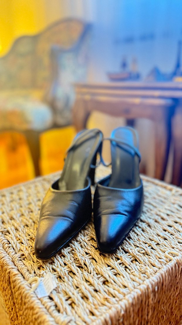 Kadın Siyah Topuklu Tokalı Stiletto - Görsel 3