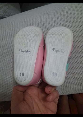 Kız Çocuk Pembe Cırt Cırtlı Spor Ayakkabı - Görsel 2