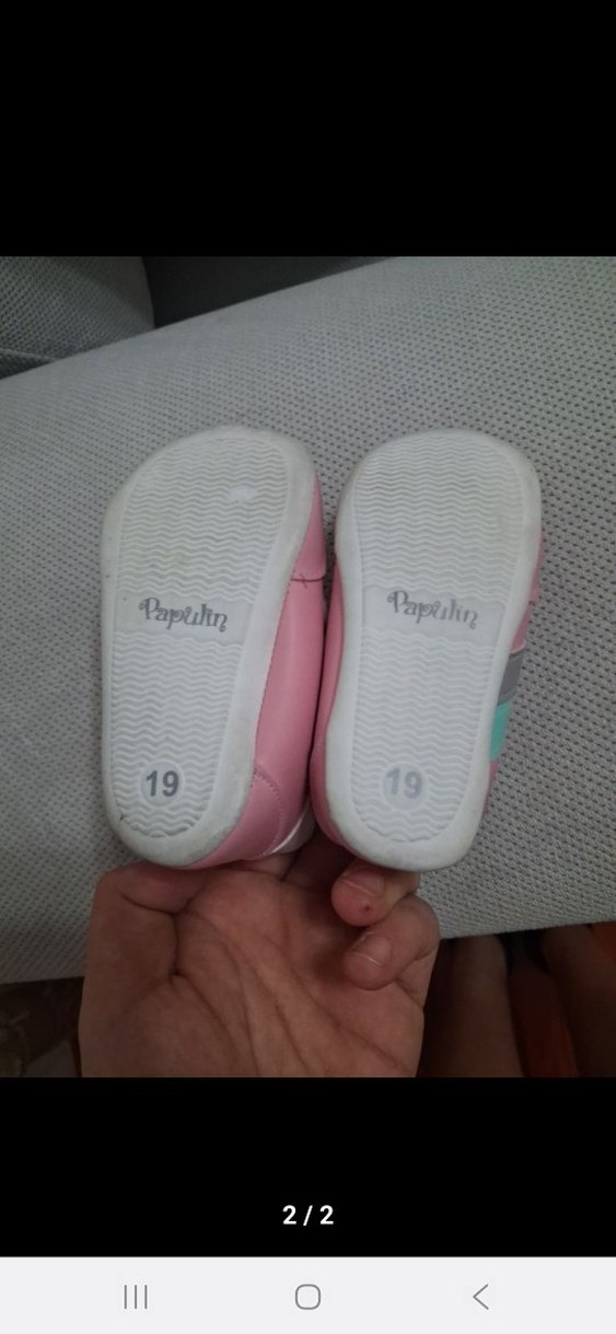 Kız Çocuk Pembe Cırt Cırtlı Spor Ayakkabı - Görsel 2