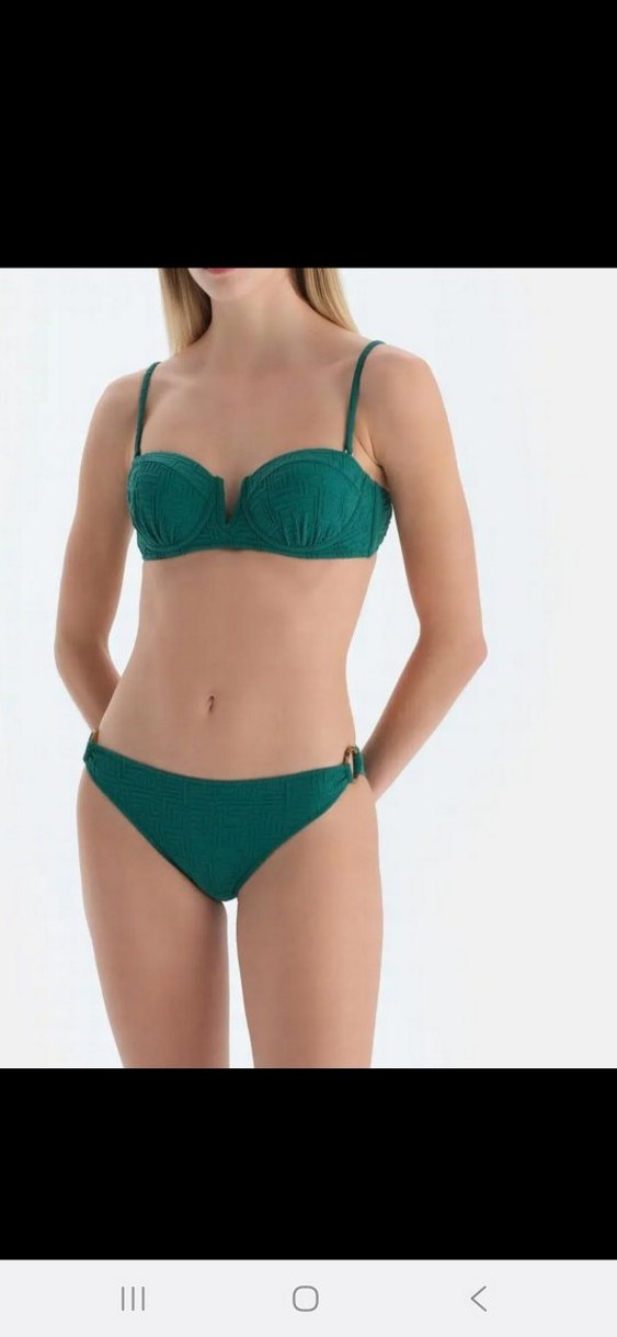 DAGİ Kemer Detaylı Yeşil Bohem Bikini - Görsel 2