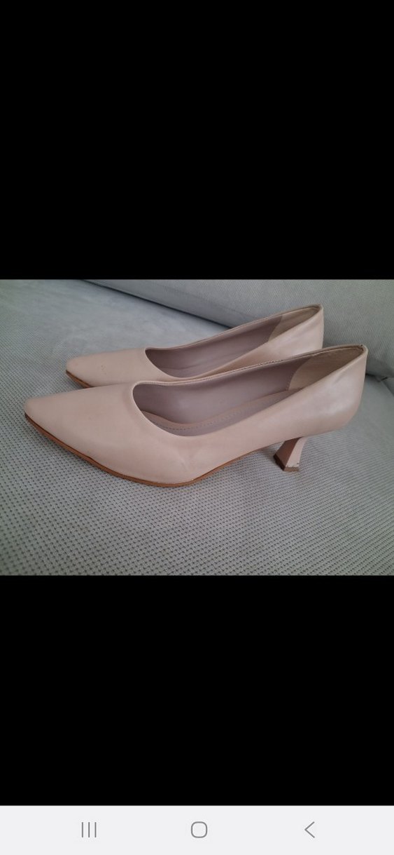 Bej Kadınca Stiletto Topuklu Kadın Ayakkabı - Görsel 2