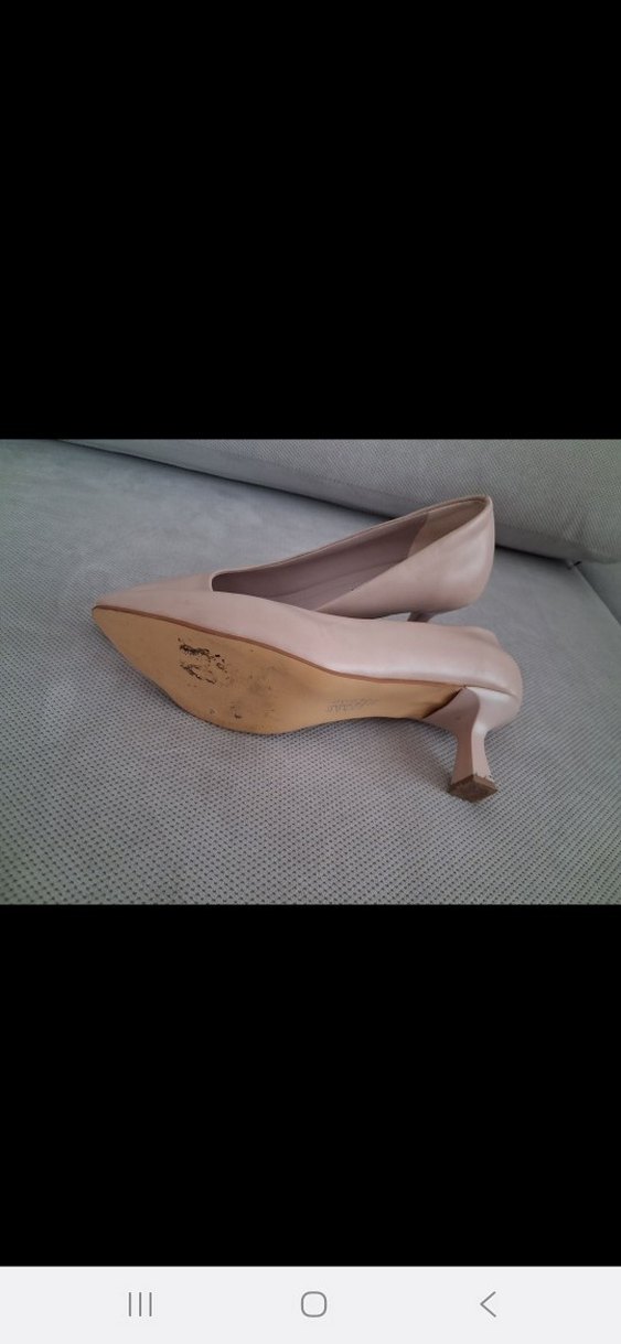 Bej Kadınca Stiletto Topuklu Kadın Ayakkabı - Görsel 3