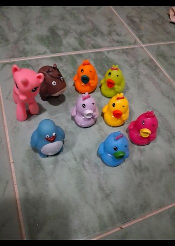 Renkli Mini Hayvan Figürleri Seti - Görsel 2