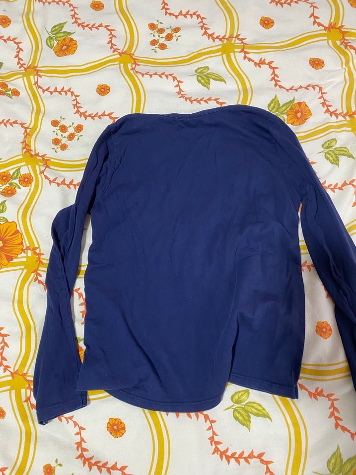 Kız Çocuk Renkli Çiçek Desenli Uzun Kollu Tişört - Görsel 3