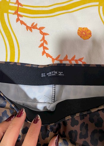 Kahverengi Leopar Desenli Uzun Bohem Etek - Görsel 3