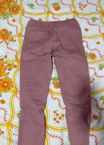 Pembe Kadın Midi Kumaş Pantolon - Görsel 3