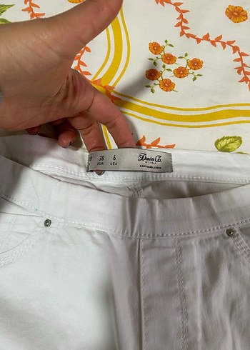 Kadın Beyaz Pamuklu Street Wear Pantolon - Görsel 2