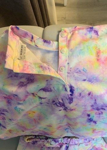 Renkli kız çocuk alt üst takım ilkbahar ve sonbahara uygun - Görsel 3