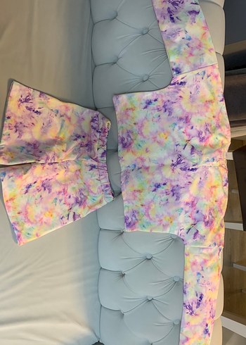 Renkli kız çocuk alt üst takım ilkbahar ve sonbahara uygun - Görsel 2