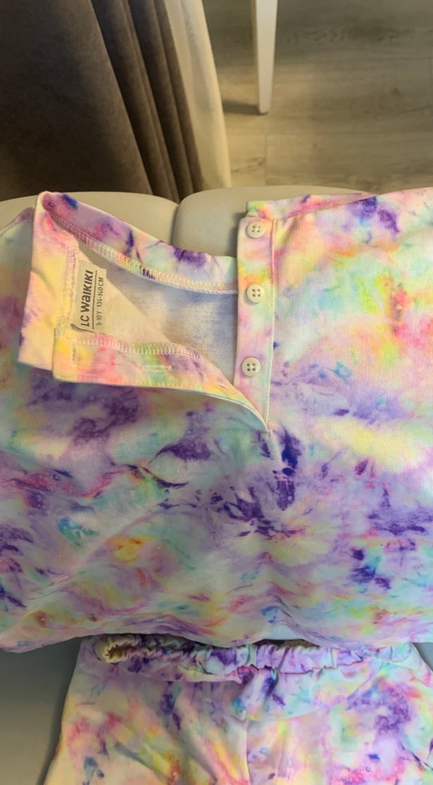 Renkli kız çocuk alt üst takım ilkbahar ve sonbahara uygun - Görsel 3