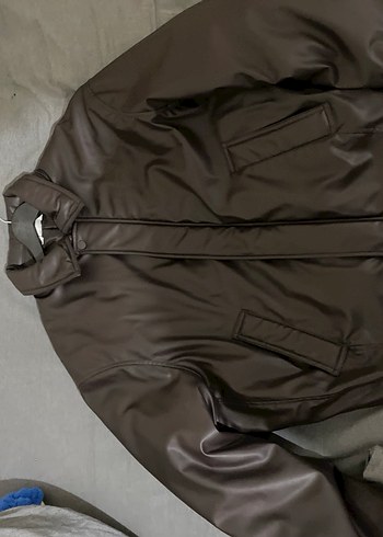 ZARA SUNİ DERİ CEKET MONT - Görsel 4