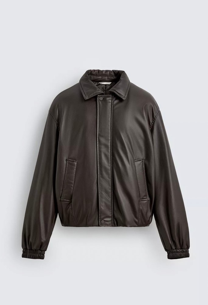 ZARA SUNİ DERİ CEKET MONT - Görsel 2