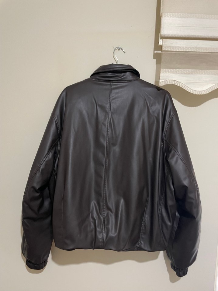 ZARA SUNİ DERİ CEKET MONT - Görsel 5