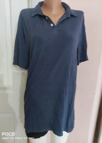 Lacivert Denim Erkek Polo Tişört - Görsel 4