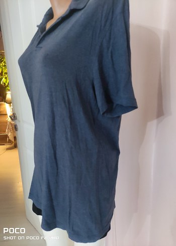 Lacivert Denim Erkek Polo Tişört - Görsel 2