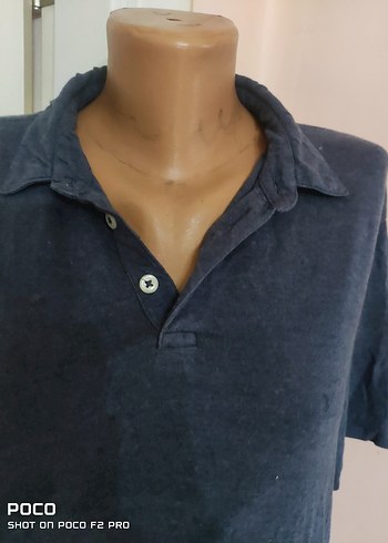 Lacivert Denim Erkek Polo Tişört - Görsel 5